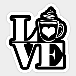 Love Coffee Sticker